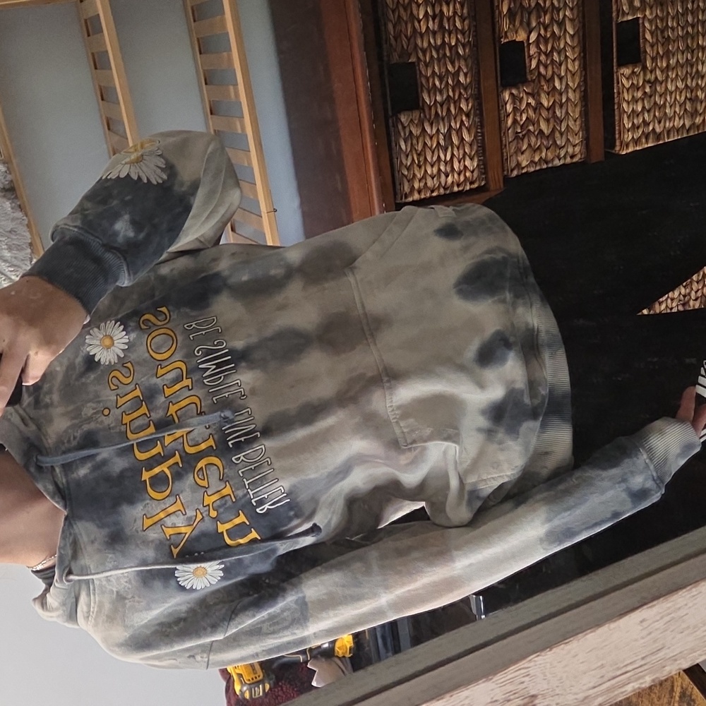 Simply Southern Gray and Yellow Hoodie